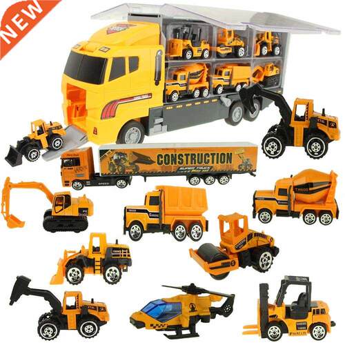 Big Truck & 6PCS Mini Alloy Diecast Car Model 1:64 S