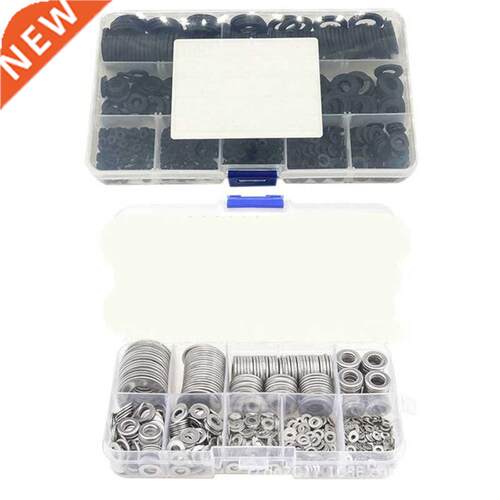 580 Pcs, Stainless Steel Flat Washers Set 9 Sizes 600Pcs B