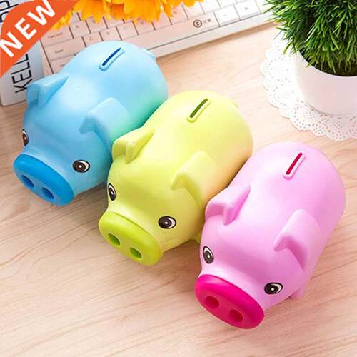 Coin Money Box Kids Gifts Saving Cash Portable 3 Color Home