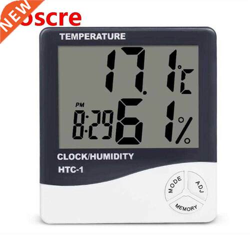 Hygrometer Clock Temperature-Humidity-Meter Weather-Station