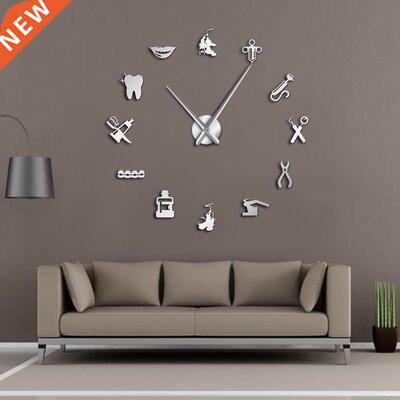 Dentist  Giant Wall Clock Dental Doctor Oversized Wall Cl