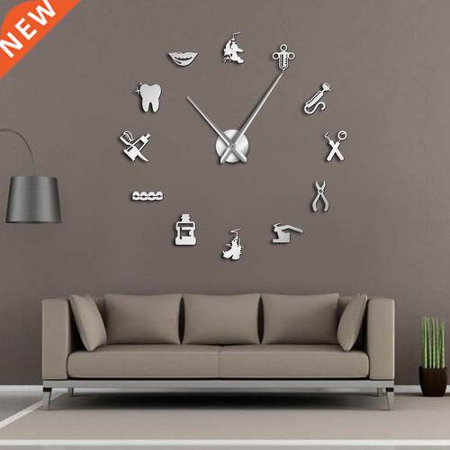 Dentist  Giant Wall Clock Dental Doctor Oversized Wall Cl