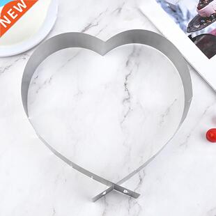 djustble Cke Mold Het-resistnt nti-rust Hert Shpe De