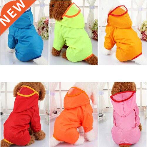 Waterproof Dog Puppy Raincoat Dog leisure Hoodies Apparel