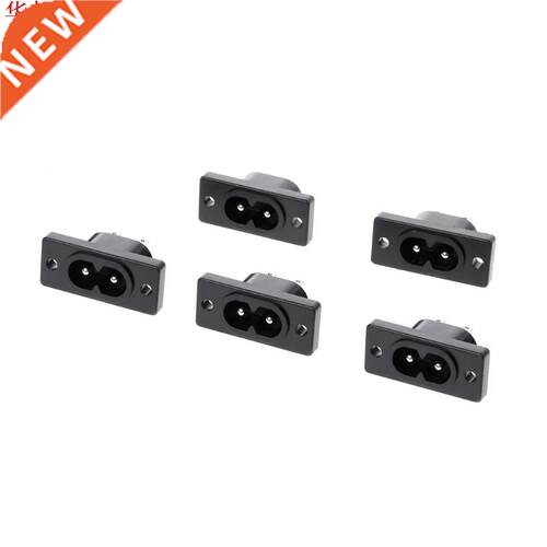 5 Pcs IEC20 C8 2 Terminal Power Plug Inlet Socket AC 250V 2
