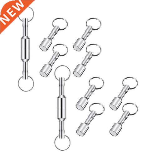 12 Pieces Metal Magnet Keychain Magnetic Keychain Pocket Key
