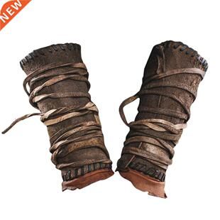 Arm Bracers Medieval Faux Leather Wrist Cuff Armband Arm