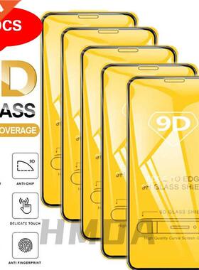 5PCS 9D Screen Protector Full ver Tempered Glass for IPhone