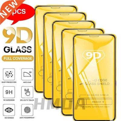5PCS 9D Screen Protector Full ver Tempered Glass for IPhone