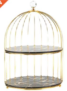 1/2/3 layer Wrought Iron Bird Cage Dessert Cake Display