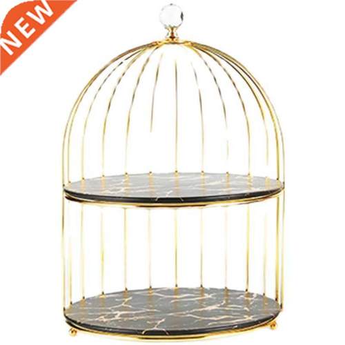1/2/3 layer Wrought Iron Bird Cage Dessert Cake Display