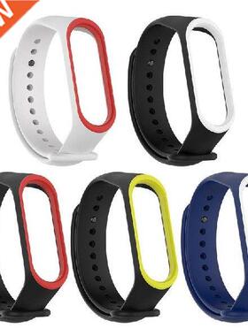 For Mi Band 4 3 Sports Dual Pure Color Silicone Wrist Band