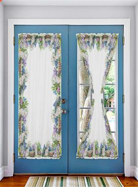 Easter Bunny Egg Watercolor Window Curtain for Living Room