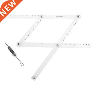 34cm Scale Drawing Ruler Artist Pantograph Folding Ruler Red