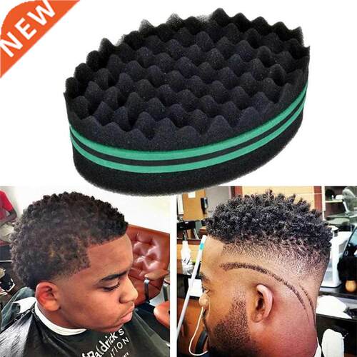 Oval Sponge Hair Brush Double Sided Hair Curler Wave-Shaped