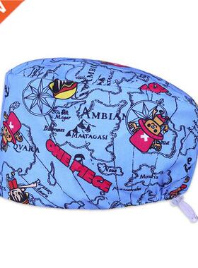 Scrub Caps Cartoon Sea Route New Design Nurse Veterinary Un