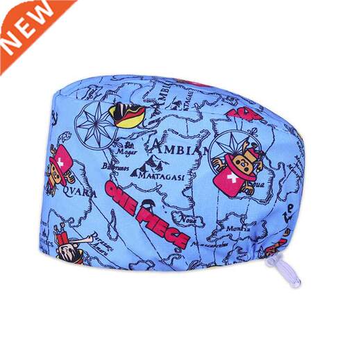 Scrub Caps Cartoon Sea Route New Design Nurse Veterinary Un