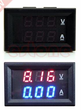 DC 100V 10A Voltmeter Ammeter LED Amp Dual Digital Volt Mete