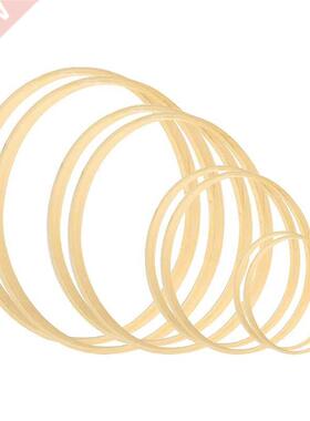 8 Pack Wreath Bamboo Rings 4 Sizes Floral Macrame Hoop Rings
