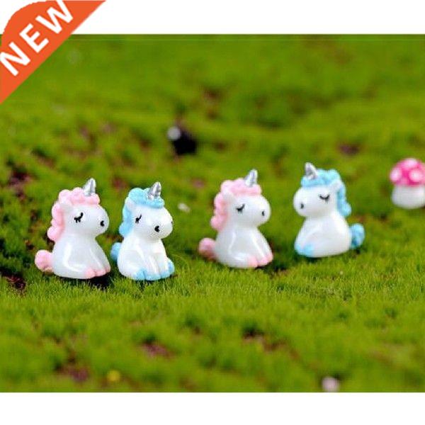 2 Pcs Miniature Unicorn Figurine Mini Unicorn Miniature