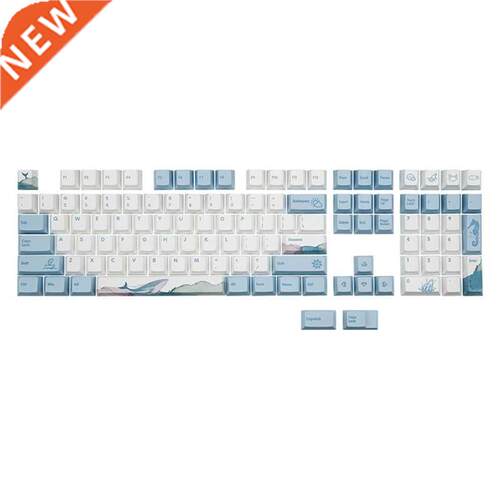 Dolphin Theme Keycaps 110 Cherry Keys PBT Keycaps Mechanical