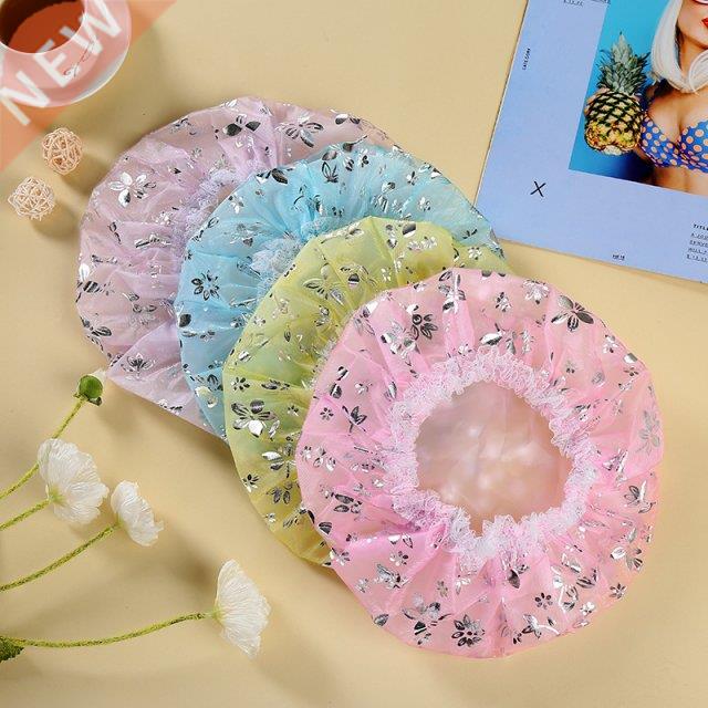 1PC Shower Cap Waterproof Thicken High Quality hair bonnet H