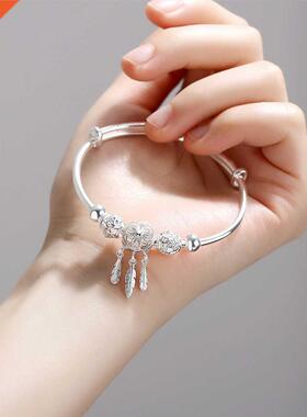 Dream Catcher Feather Tassel Charm Bracelet For Women Fashio