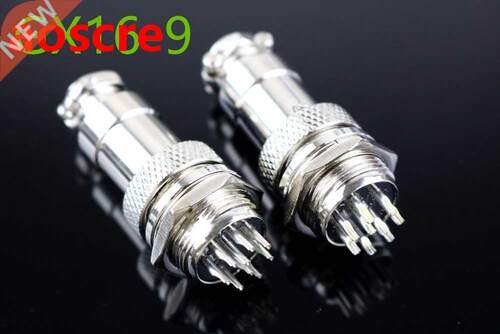 Free shipping 2pcs GX16-9 GX16 9P 9Pin 16mm Male Wire Panel