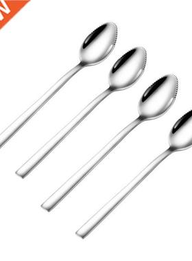 2021 New Grapefruit Spoons Serrated Edge Stainless Steel Fru