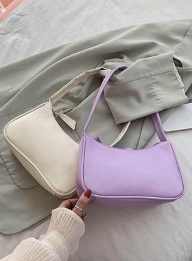 2021 New Handle Bag Women Retro Handbag PU Leather Shoulder