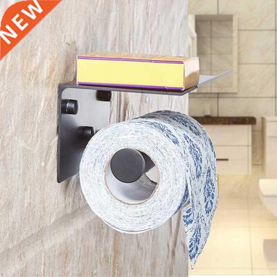 Toilet Paper Holder with Shelf Wall Mounted Mobile Phone Pap