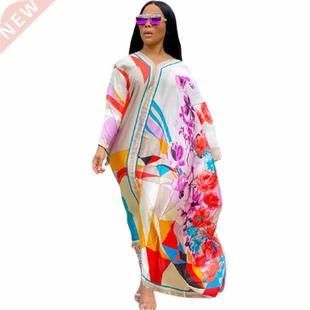 Boubou Africain Femme 2021 African Print Dashiki Clothes Plu