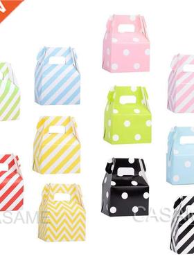 12pcs birthday paper candy box wedding favors polka dot cand