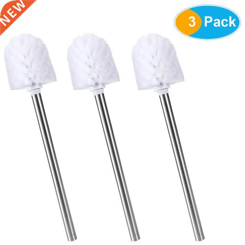 BESTOMZ 3pcs Stanless Steel WC Bathroom Cleanng Tolet