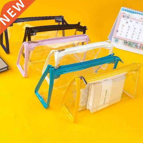 1pc Pencil Cases Transparent Estuches Stationery Kawaii Phon