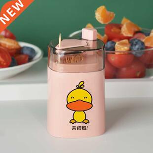 Creative Automatic Toothpick Box Canister Barrel Home Press