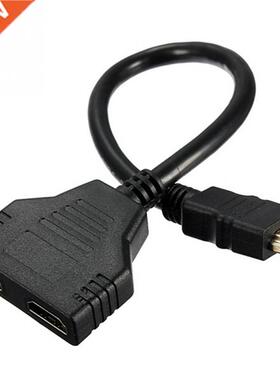 HDMI Male to 2 HDMI Female HD 1080P 1 in 2 out Splitter Cabl