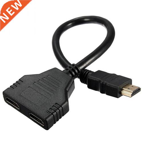 HDMI Male to 2 HDMI Female HD 1080P 1 in 2 out Splitter Cabl