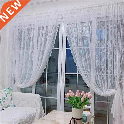Lace Hollow Tulle Sheer Door Curtain Partition Curtain