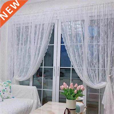 Lace Hollow Tulle Sheer Door Curtain Partition Curtain