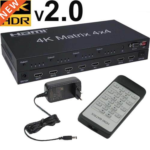 HDMI 2.0 Matrix 4X4 HDMI Matrix 4X4 HDMI Splitter Switcher 4