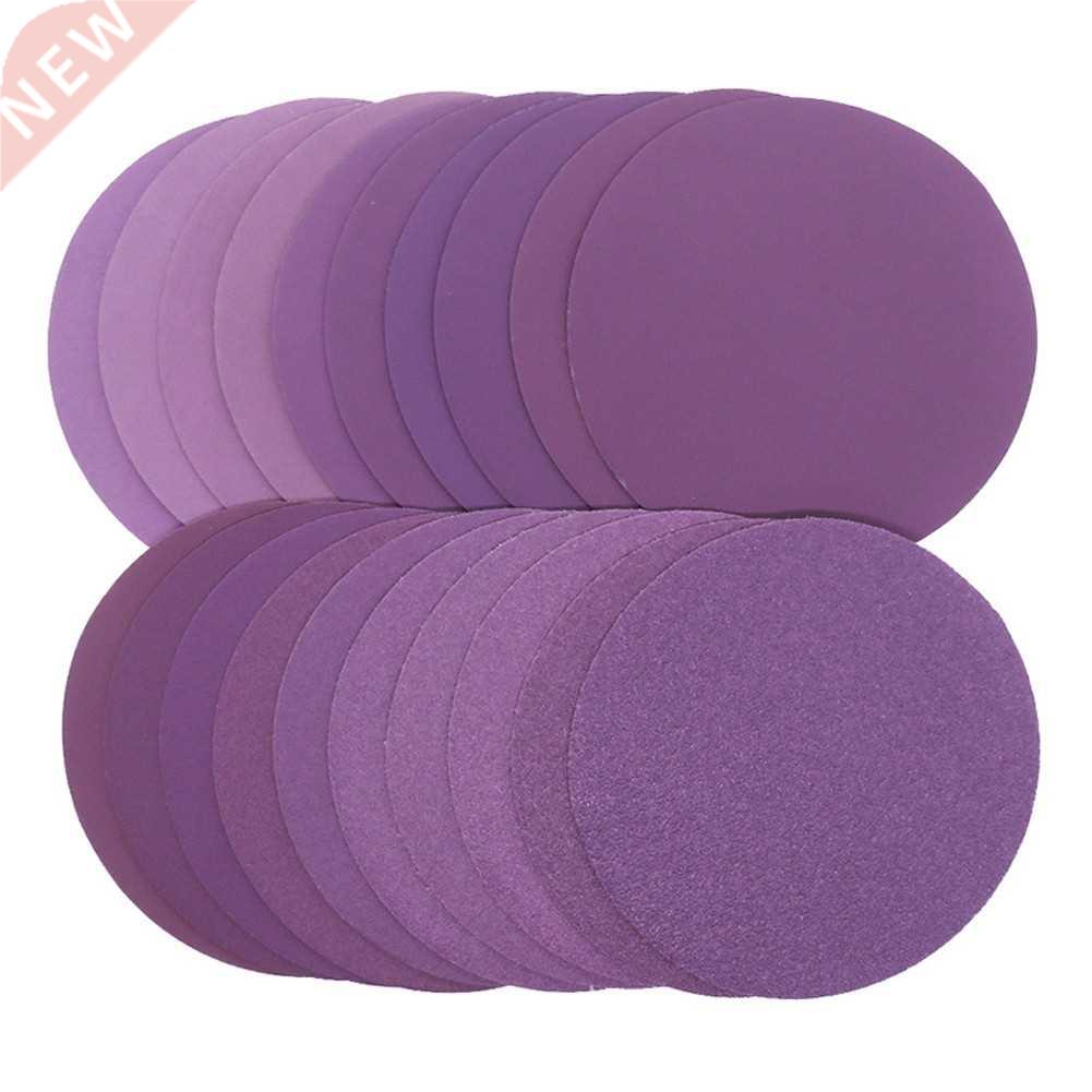 20PCS 128mm/5 Inch Assorted Sandpaper Hook And Loop Sanding