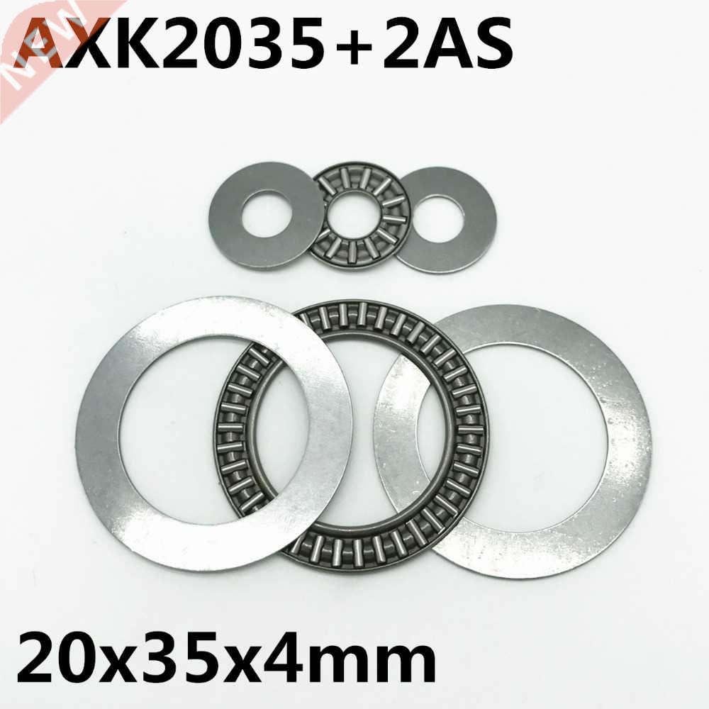 10pcs AXK205 +2AS Thrust Needle Roller Bearing 20x5x2 mm T