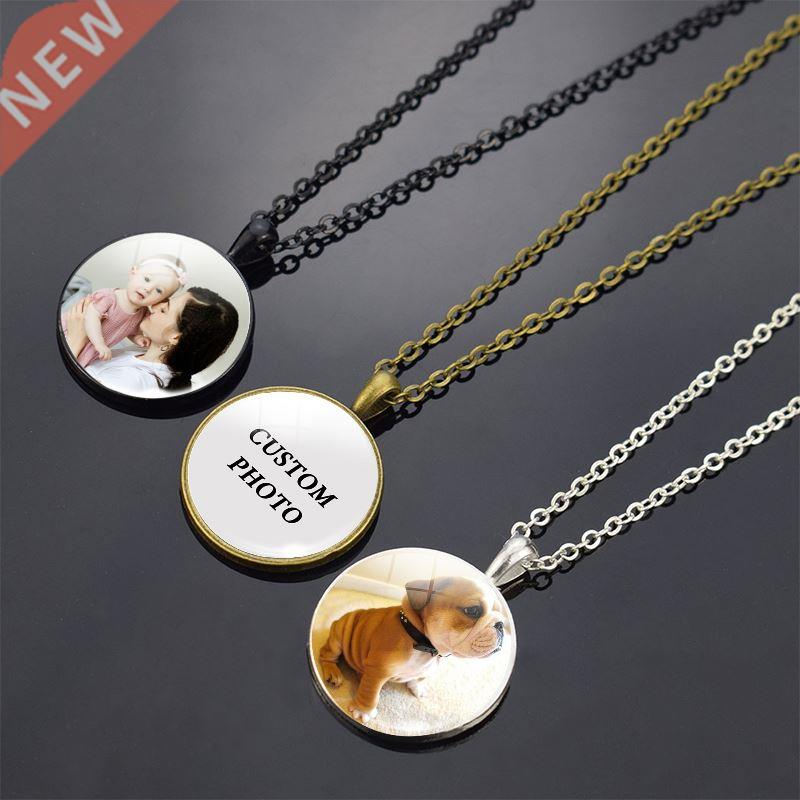 m Glass Cabochon Photo Nelace Personalized Logo Weddi