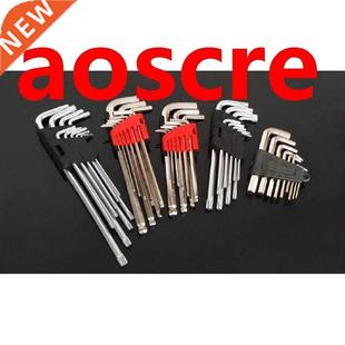 9pcs Inches Hex Allen Key Set L-Shape Ball End Spanner Pozid