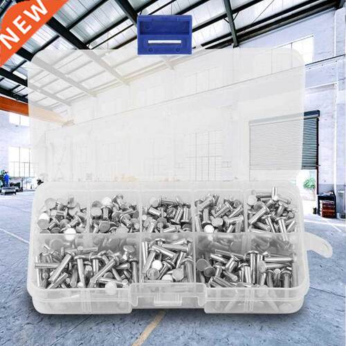 400pcs Solid Aluminum Rivet Flat Head Aluminum Rivets Flat