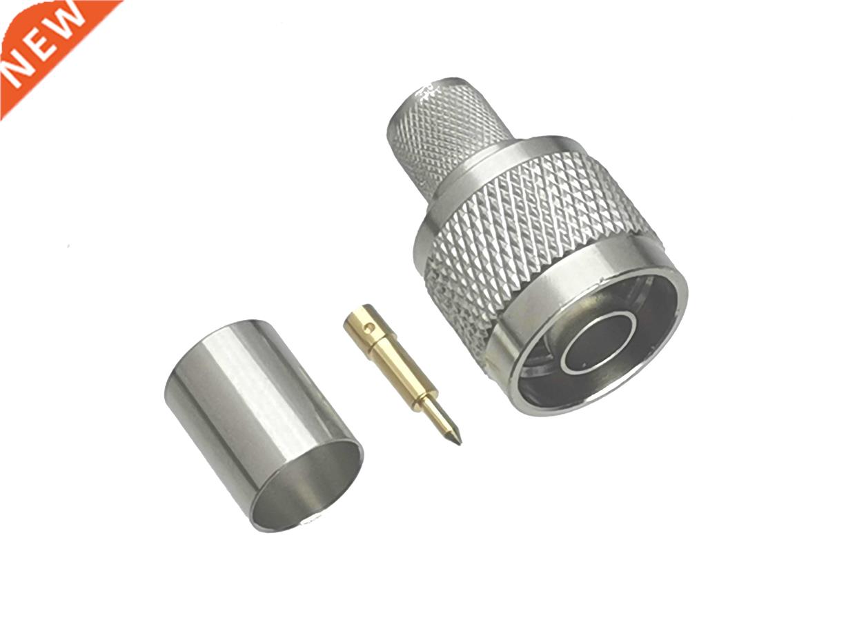 10Pcs Connector N Male Plug Crimp RG8 LMR400 Cable RF Adapte