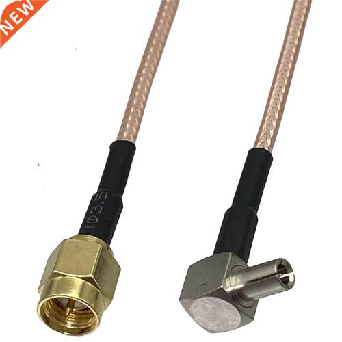 RG316 Cable SMA Male Plug to TS9 Male Plug Right Angle Crimp