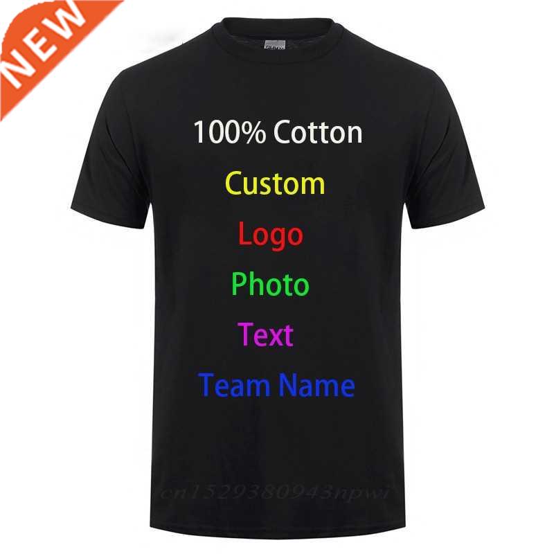 T Shirt Men Customized Text Diy Logo Your Own Design Photo P