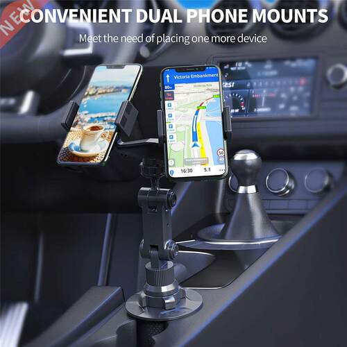 Universal 60 Degrees Adjustable Car Cup Holder Mount Mobile